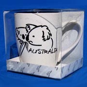 Mug - Brush Art Koala White